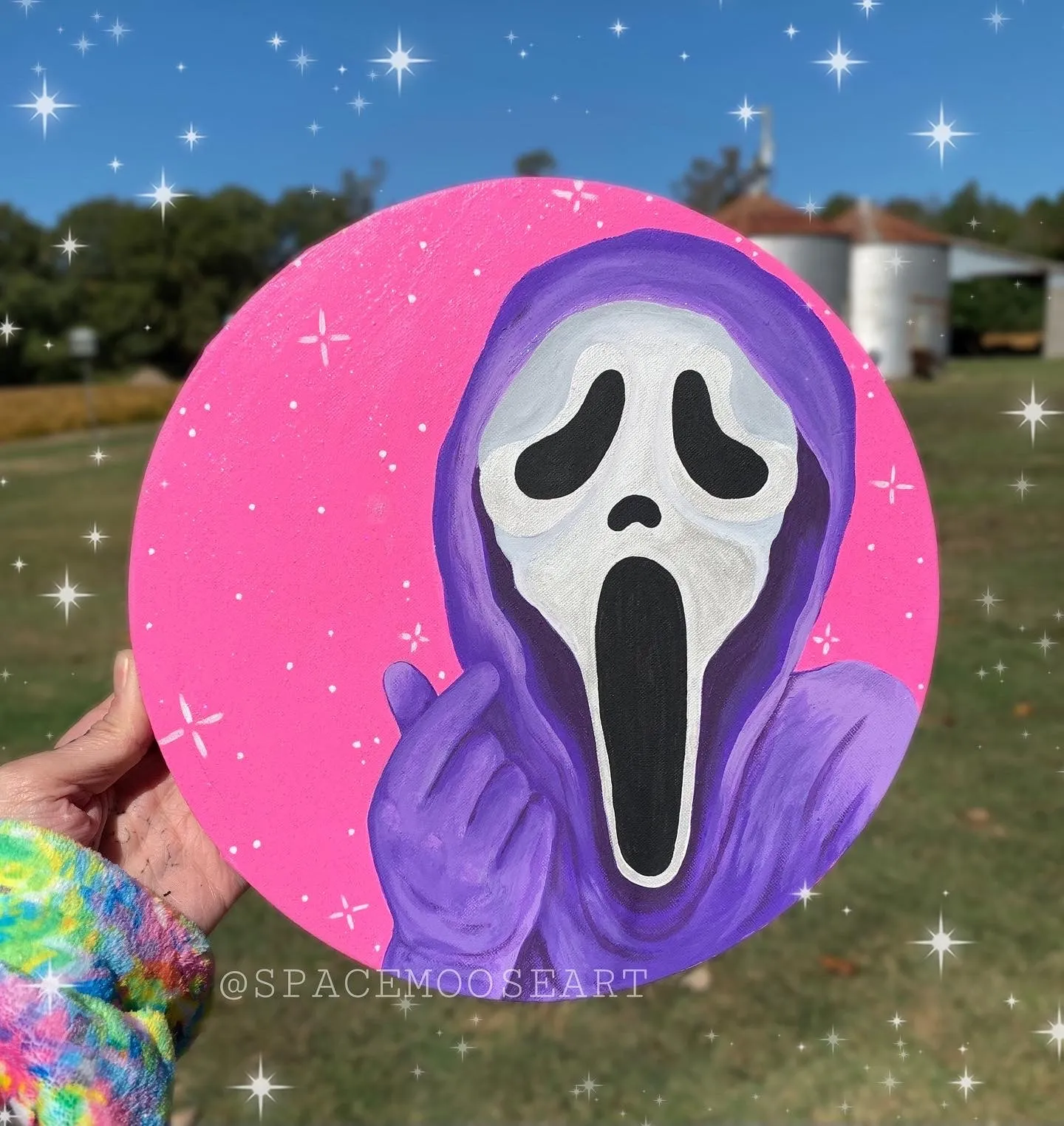 Kawaii Ghost Face Canvas