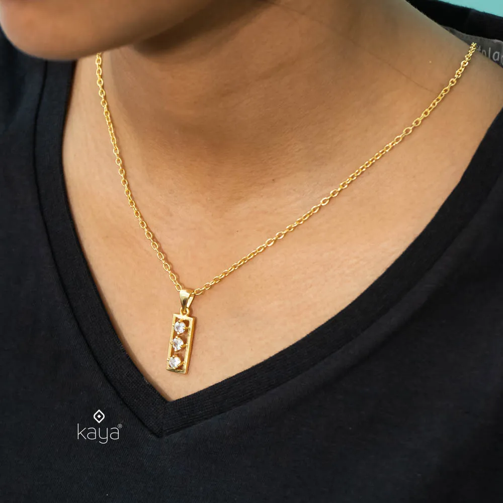 KJ101183 - Simple pendant Necklace