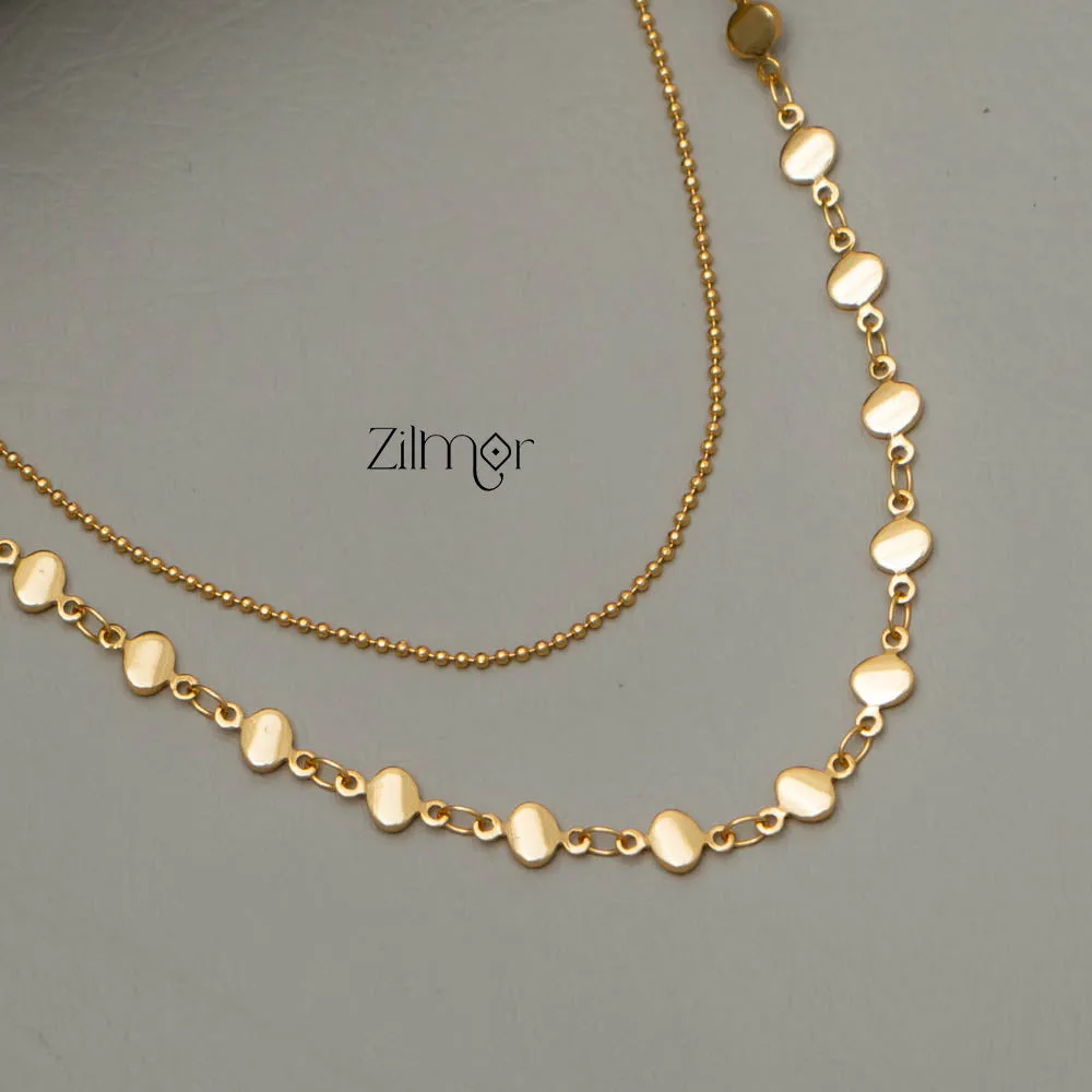 KY101536 - Simple Double layer Necklace