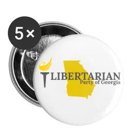 Libertarian Party of Georgia Buttons large 2.2'' (5-pack)