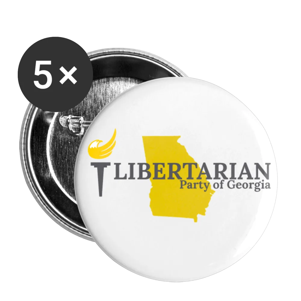 Libertarian Party of Georgia Buttons large 2.2'' (5-pack)