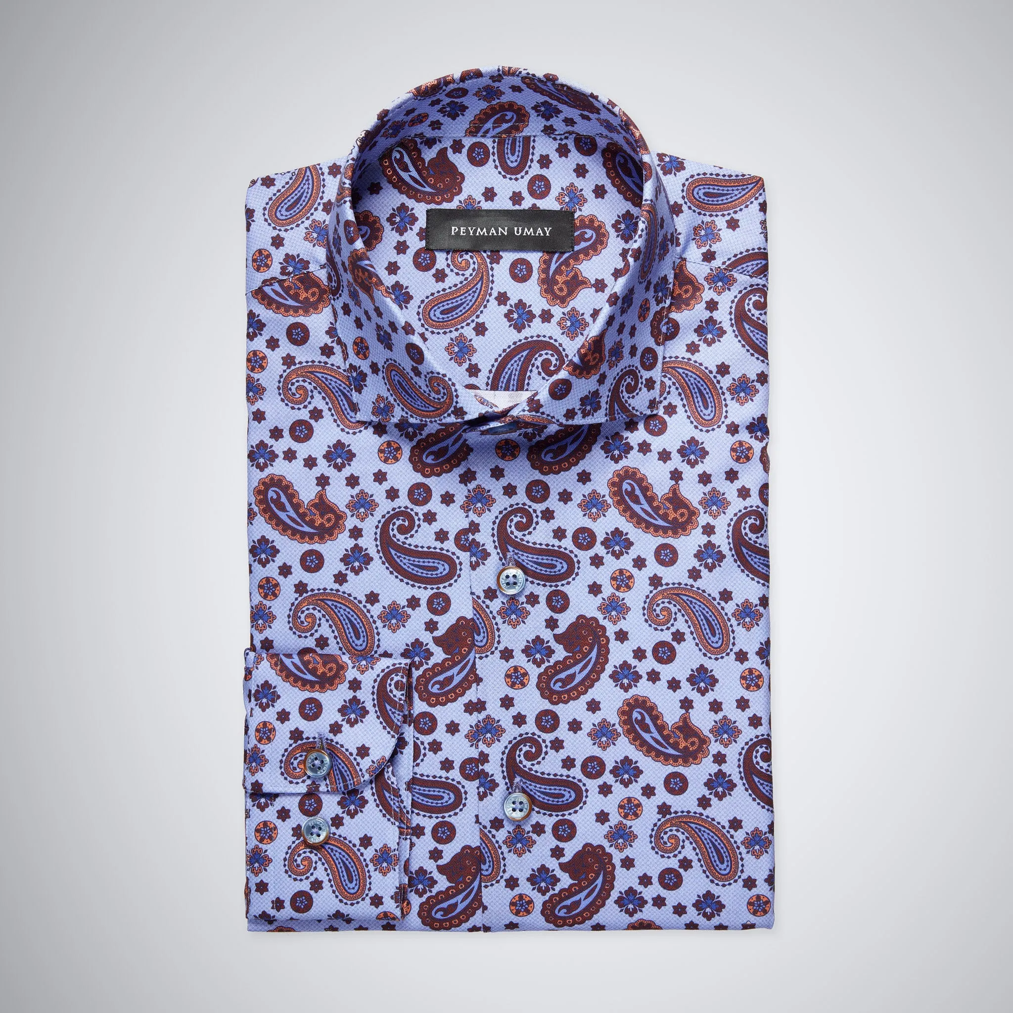 Lilac Paisley Cotton Shirt