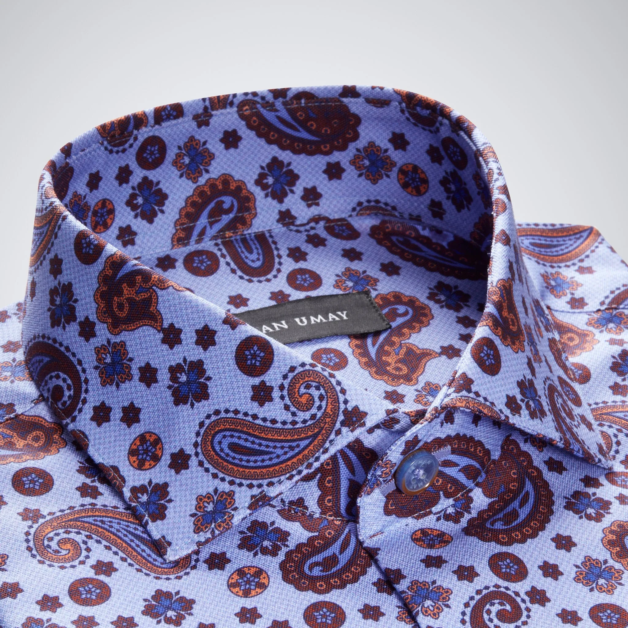 Lilac Paisley Cotton Shirt