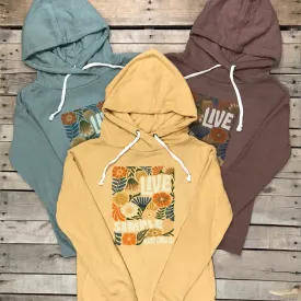 Live Simple Garden Flowers Hoodie