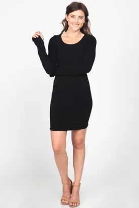 Long Sleeve Dress with Thumbholes