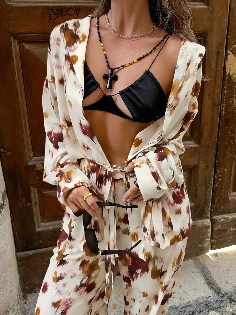 Long Sleeve Shirt Two Piece Set