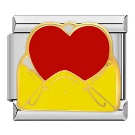 Love Letter in Gold, on Silver