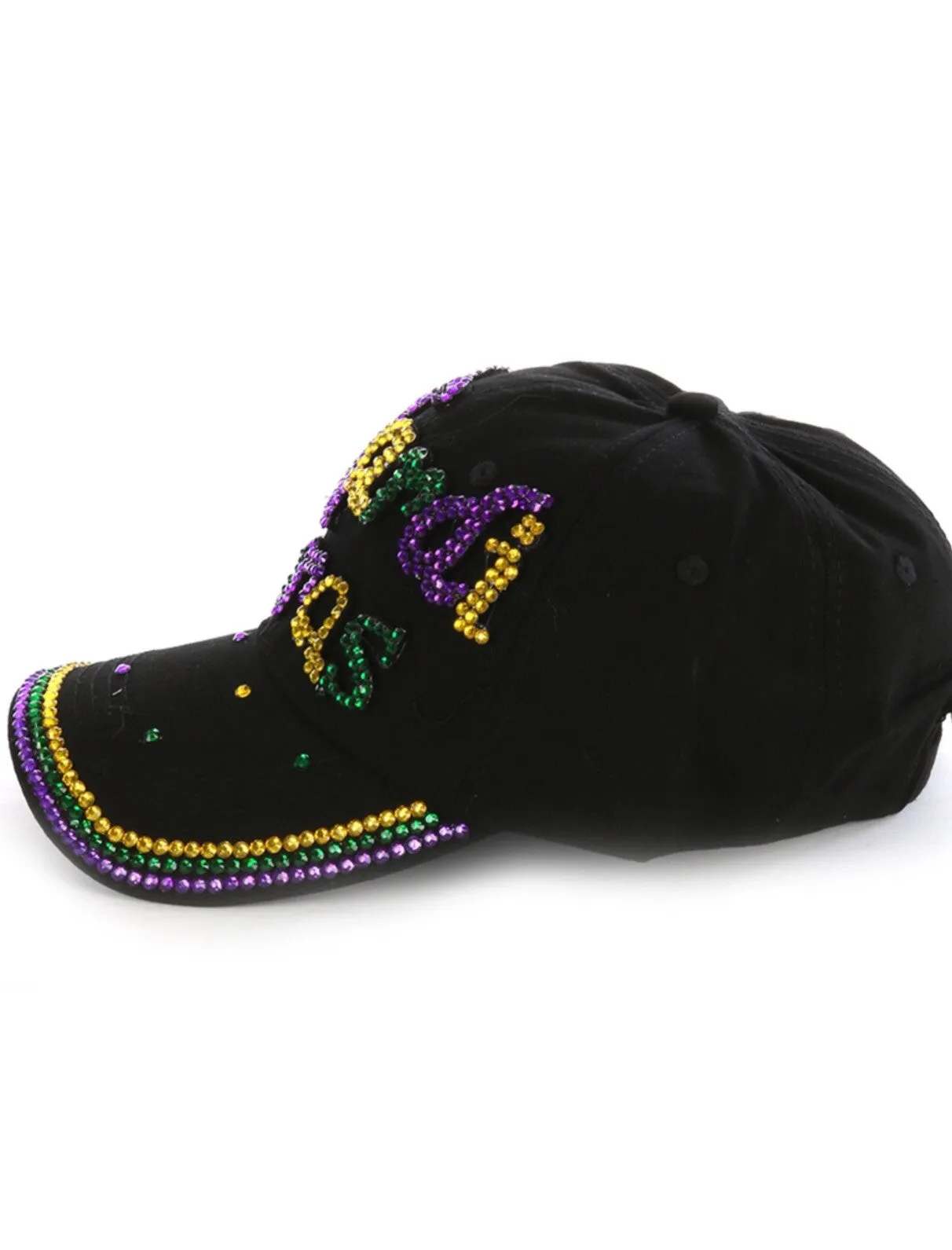 Mardi Gras Bling Bling Cap