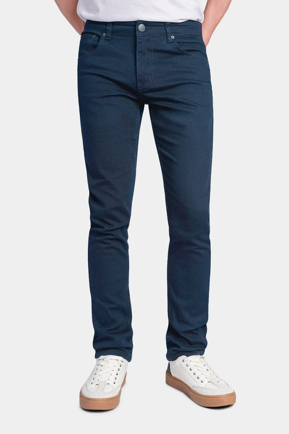 Men's Essential Skinny Fit Colored Jeans (Teal)