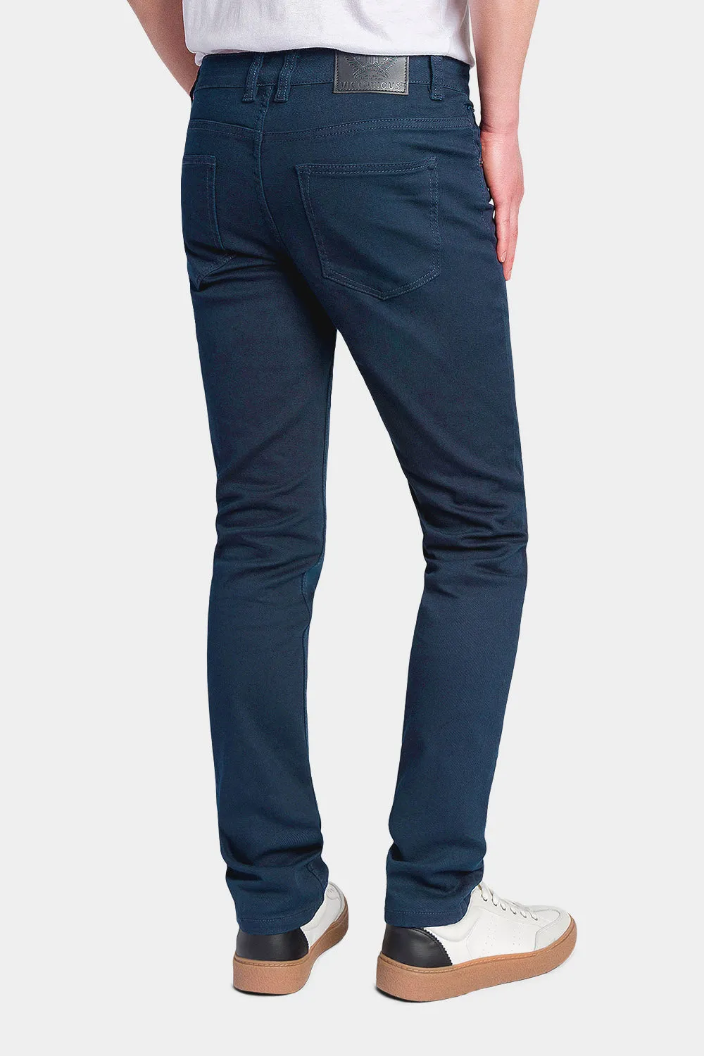 Men's Essential Skinny Fit Colored Jeans (Teal)