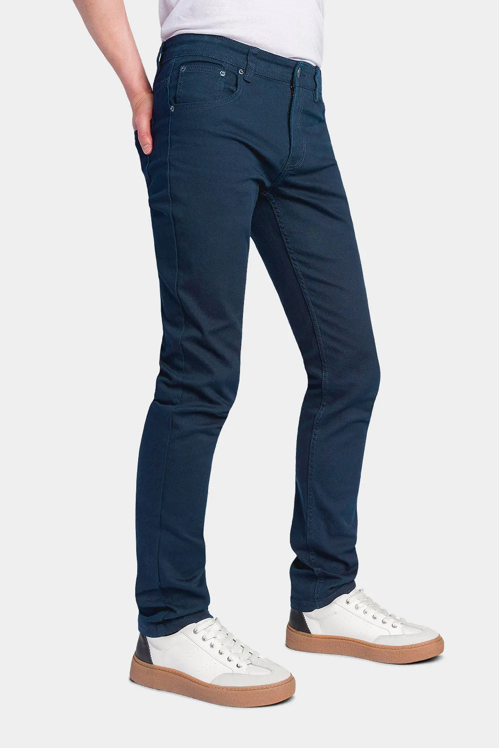 Men's Essential Skinny Fit Colored Jeans (Teal)