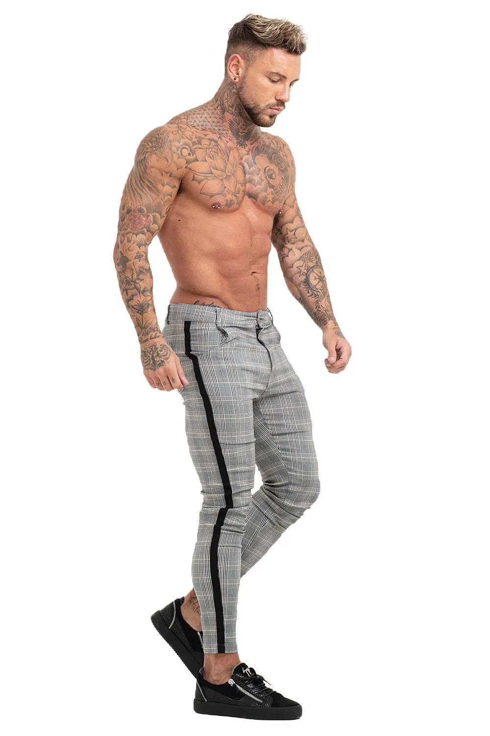 Men's Light Grey Skinny Pant