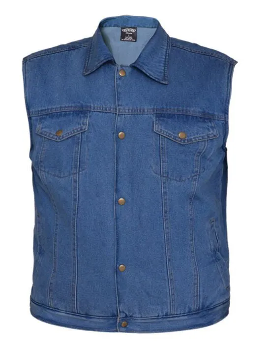 Mens UNIK DENIM Original Blue Vest