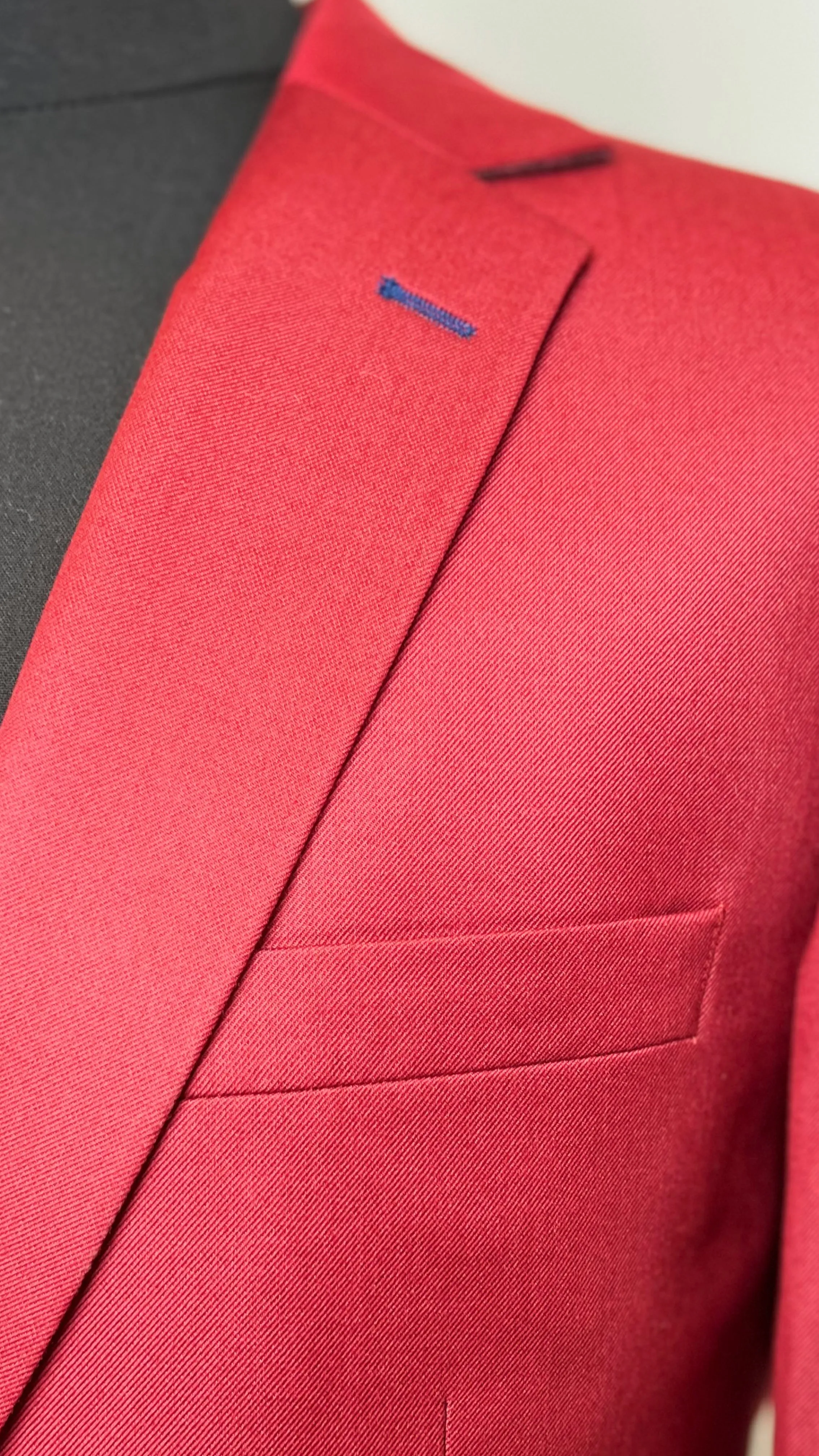 Men's Vibrant Red Blazer by Vercini