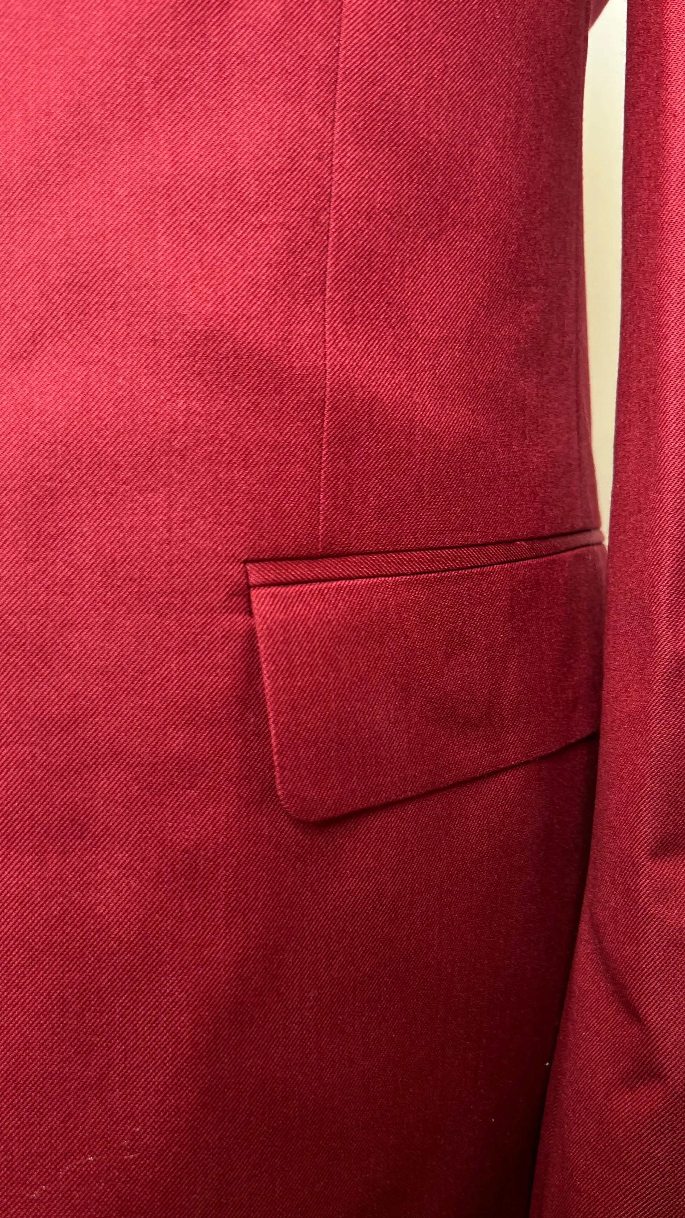 Men's Vibrant Red Blazer by Vercini