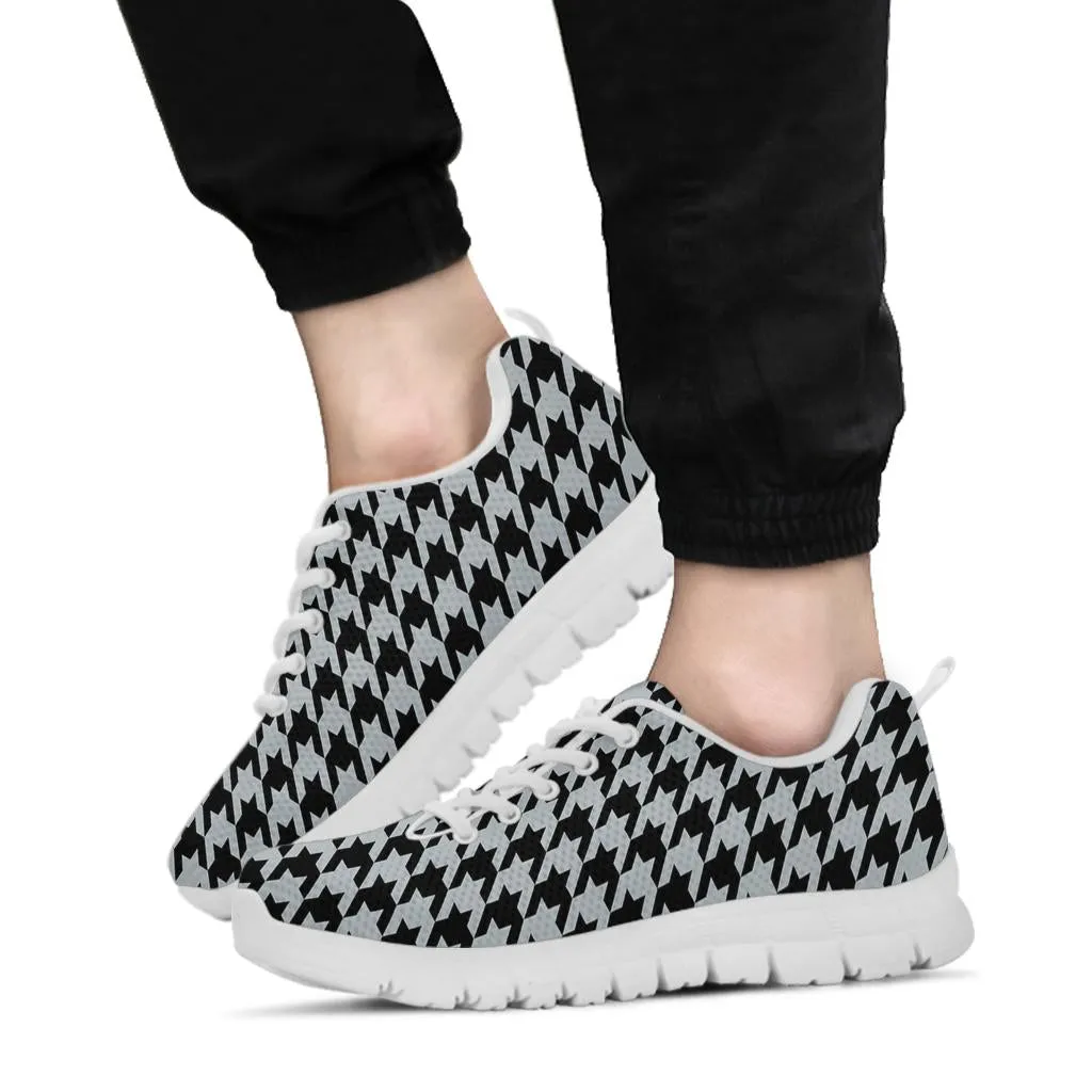 Mesh Sneakers_Black on Silver_V_HT Pattern