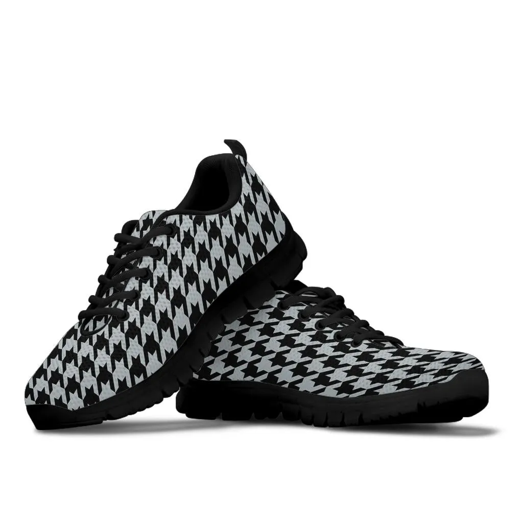 Mesh Sneakers_Black on Silver_V_HT Pattern