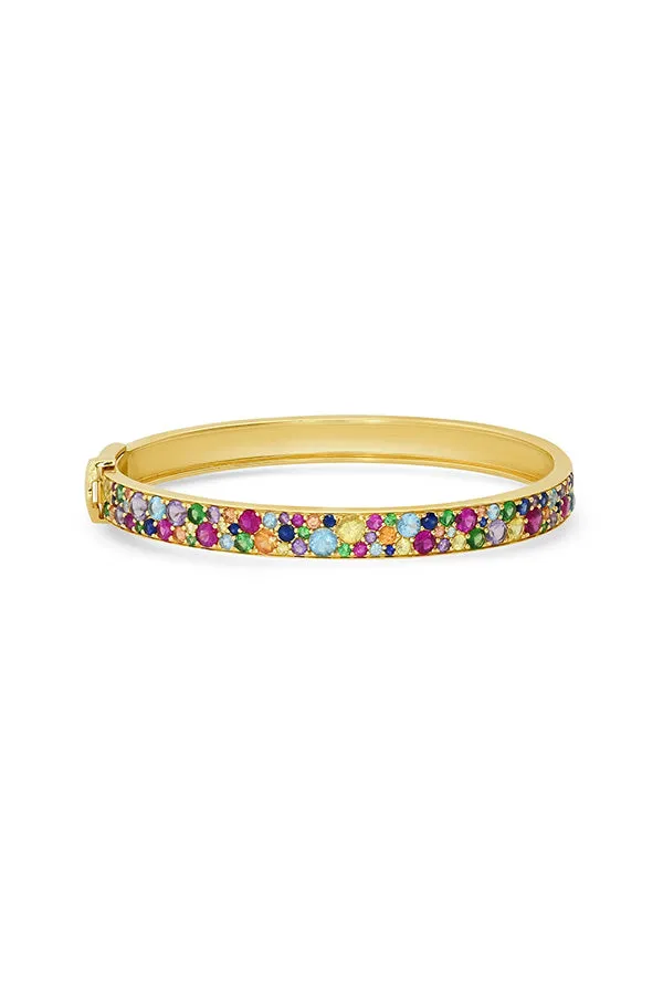 Multi Colored Cluster Bangle