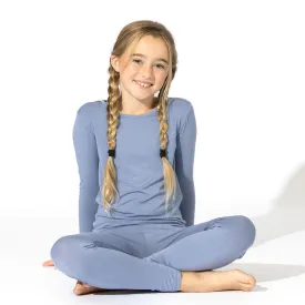 Mystic Blue Bamboo Kids Pajamas