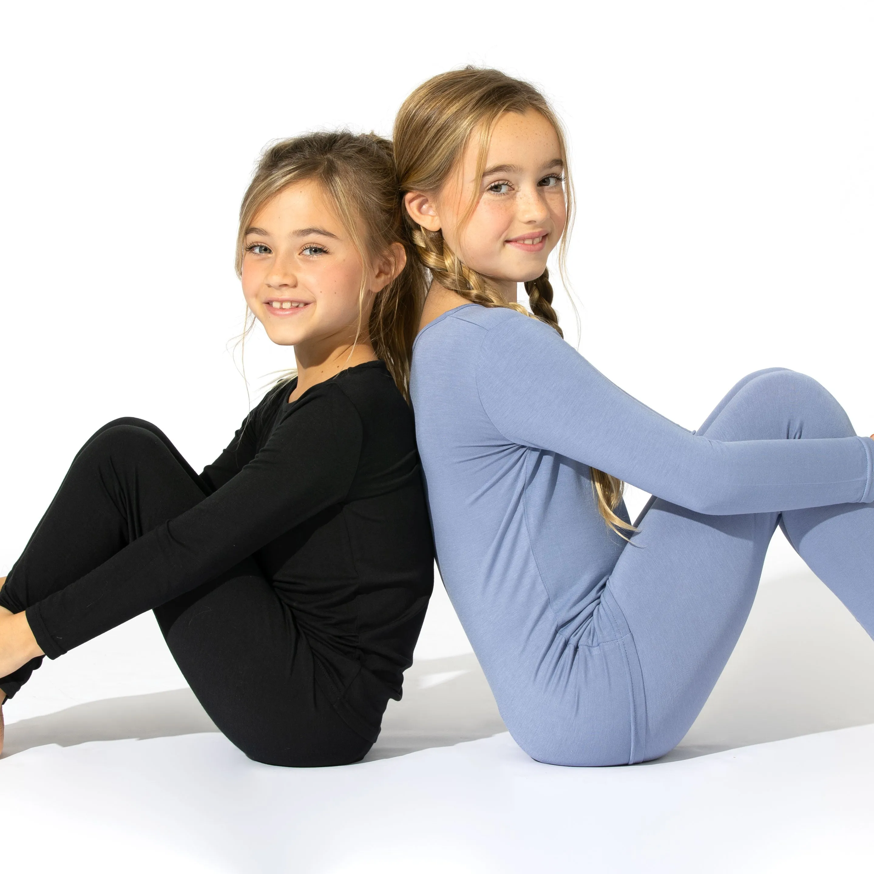 Mystic Blue Bamboo Kids Pajamas