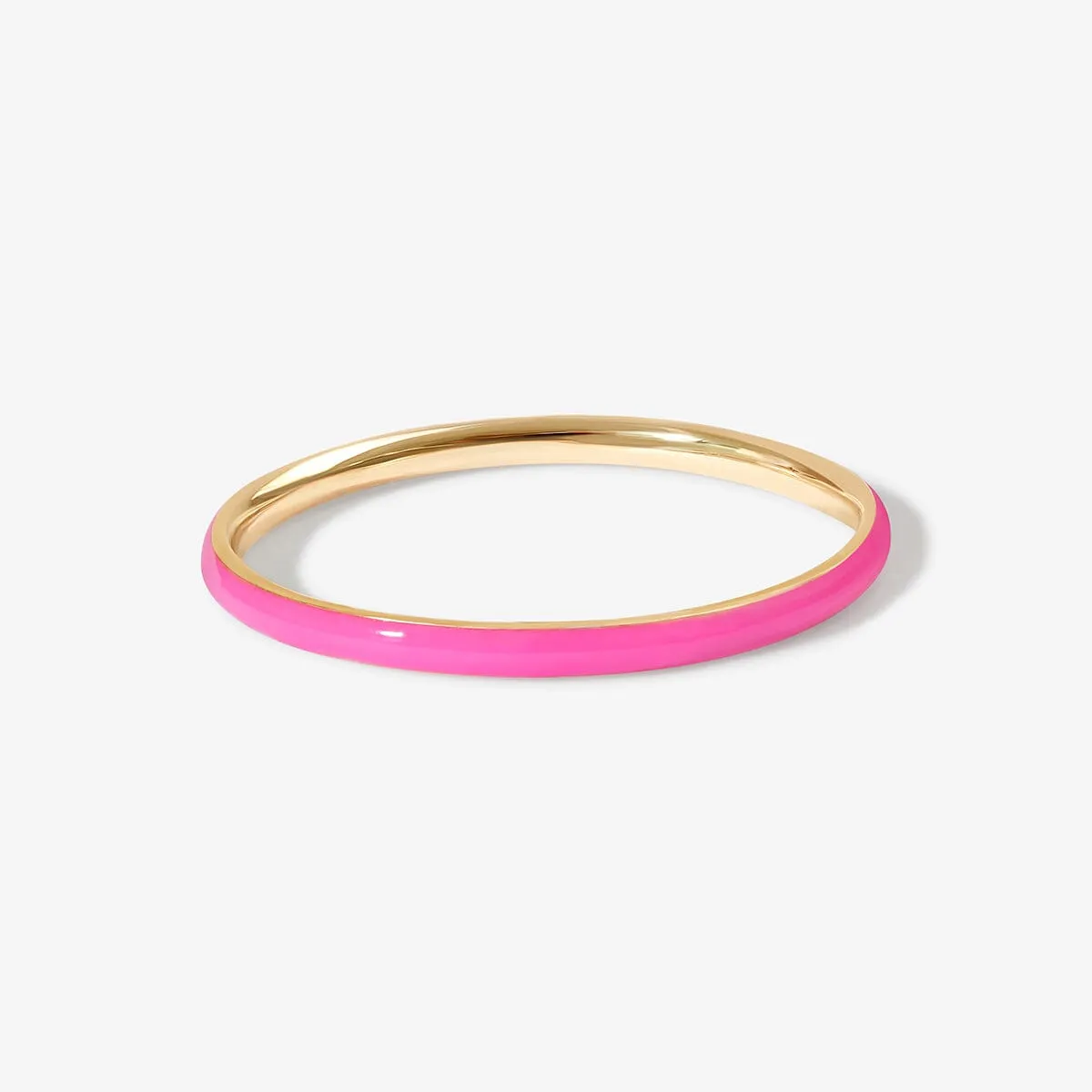 Oburu neon pink enamel ring