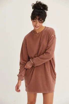 Oversized Mini Sweatshirt Dress