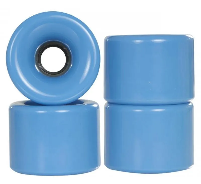 Powerslide Blank Blue Longboard Wheels 4 Pack