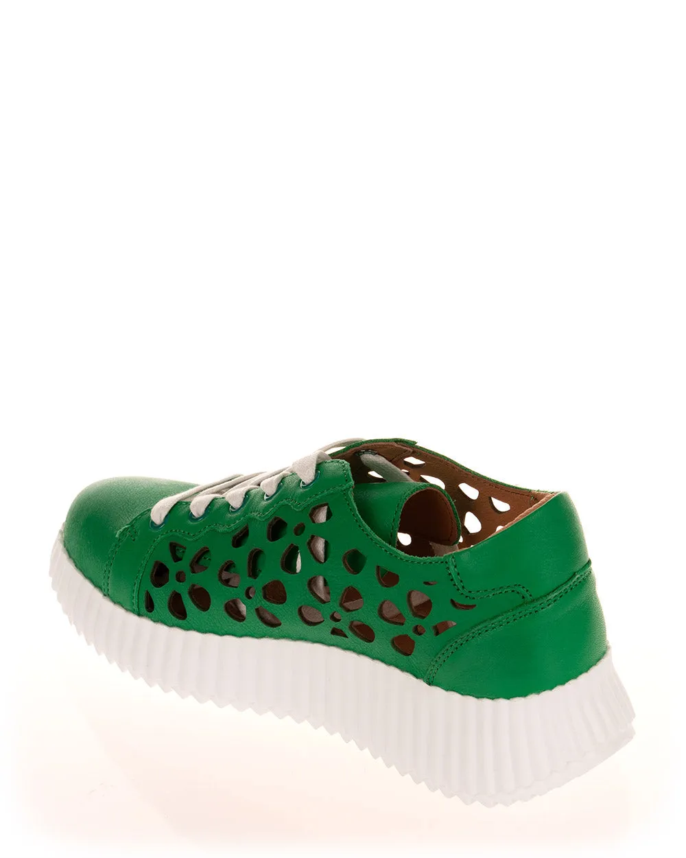 Premio Supreme Green Leather Sneaker