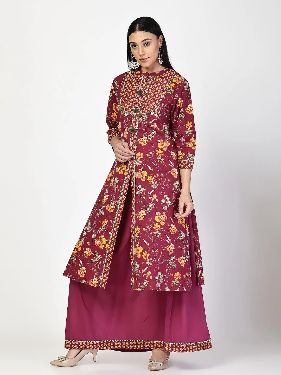 Printed Anarkali Dress