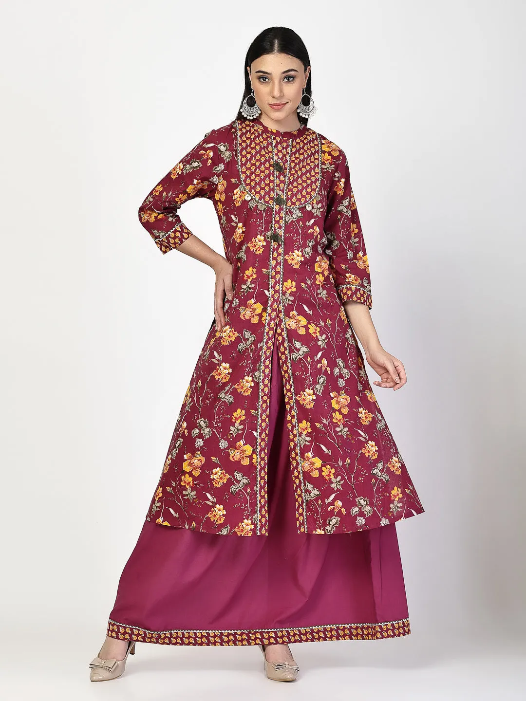 Printed Anarkali Dress