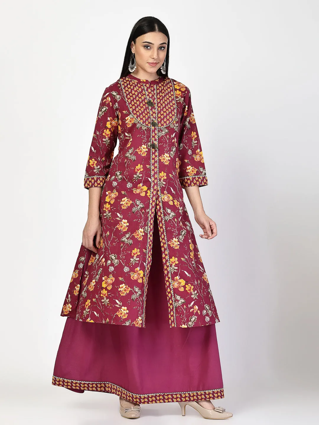 Printed Anarkali Dress