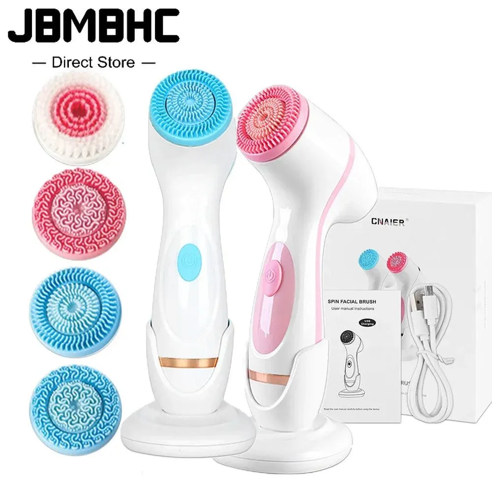 Professional title: "Advanced Ultrasonic Facial Cleansing Brush with Multi-Functionality"