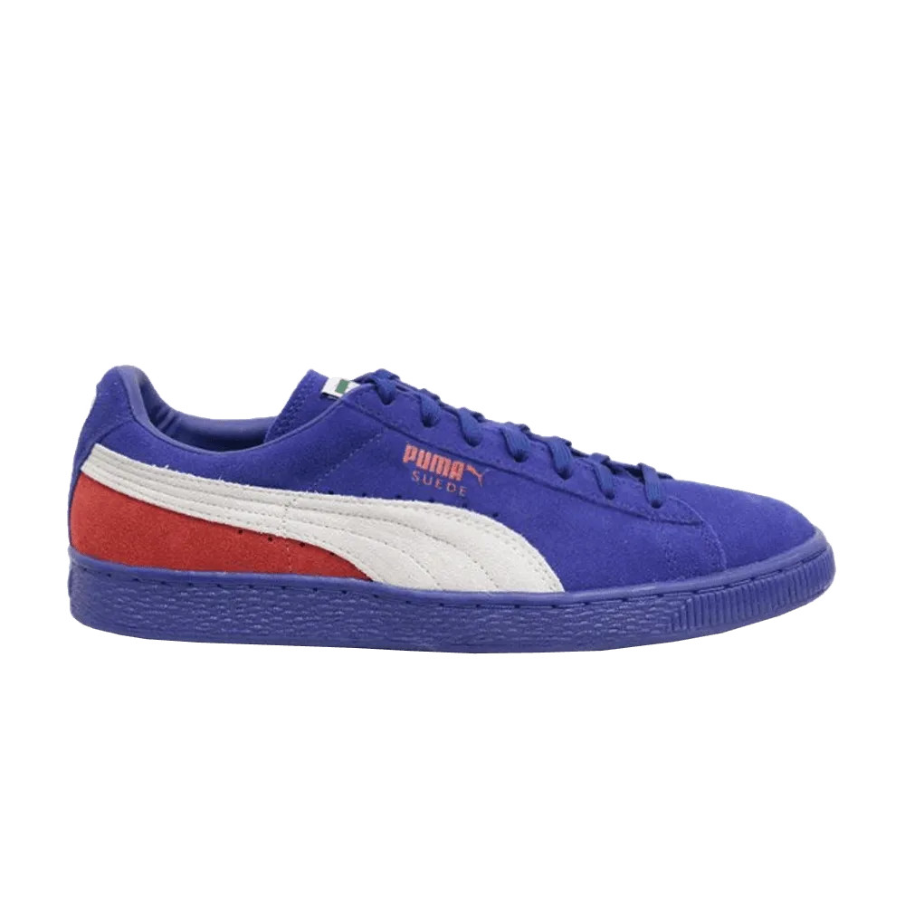 Puma SUEDE CLASSIC  BLOCKED Men’s - LIMOGES-WHITE-HIGH RISK RED