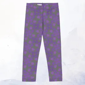 Purple and Grey Kid's Leggings Play Fashion