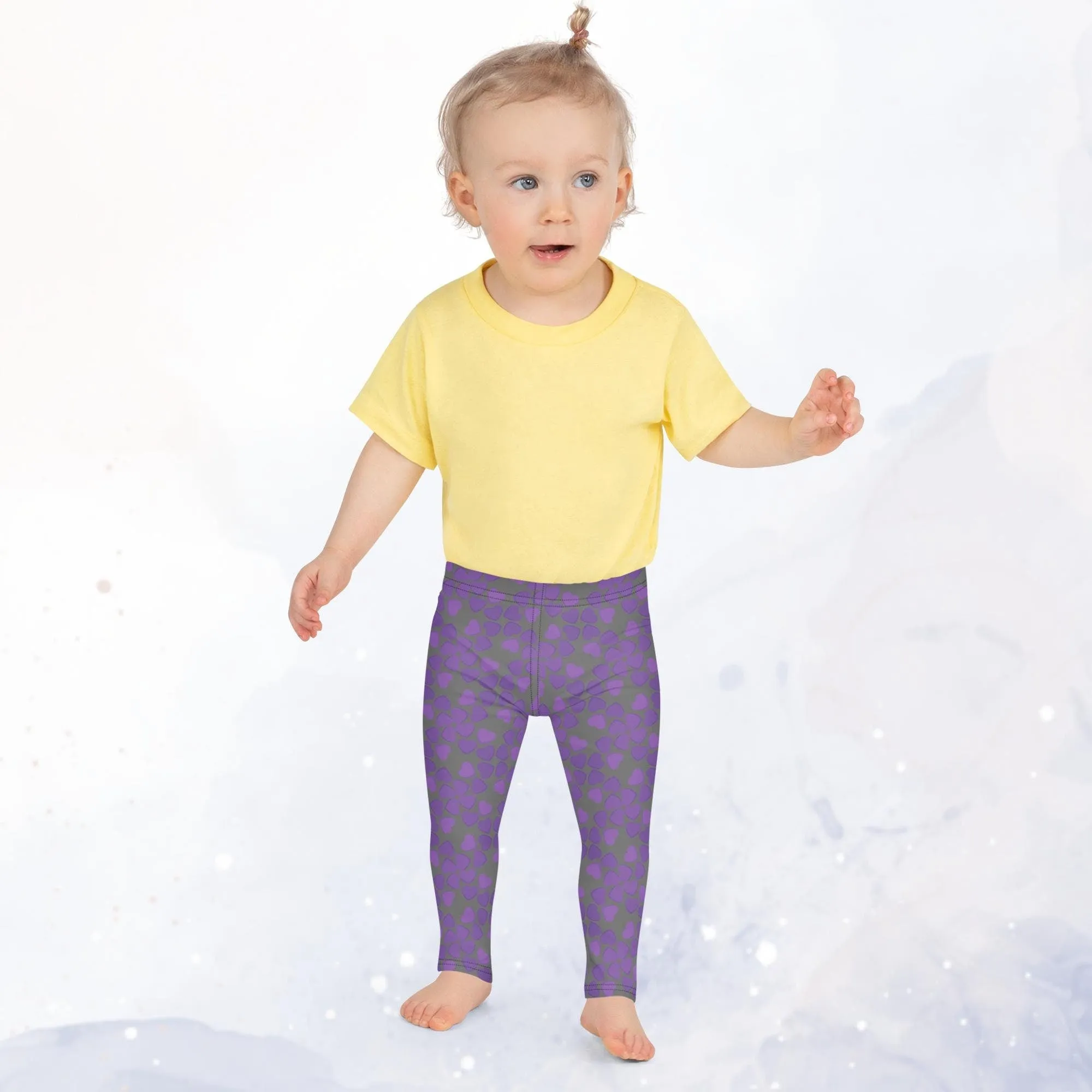 Purple and Grey Kid's Leggings Play Fashion