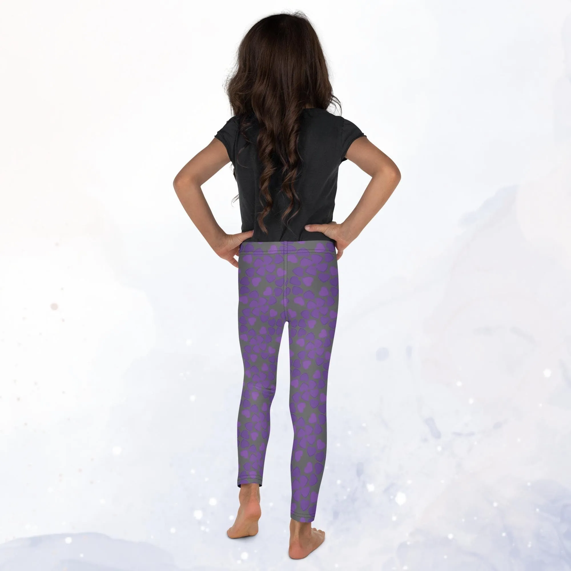 Purple and Grey Kid's Leggings Play Fashion