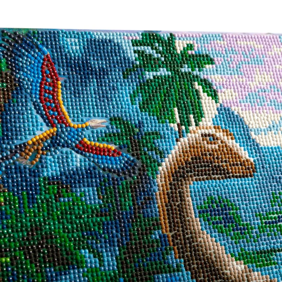 "Jurassic Jungle" Crystal Art Canvas Kit 40cmx50cm