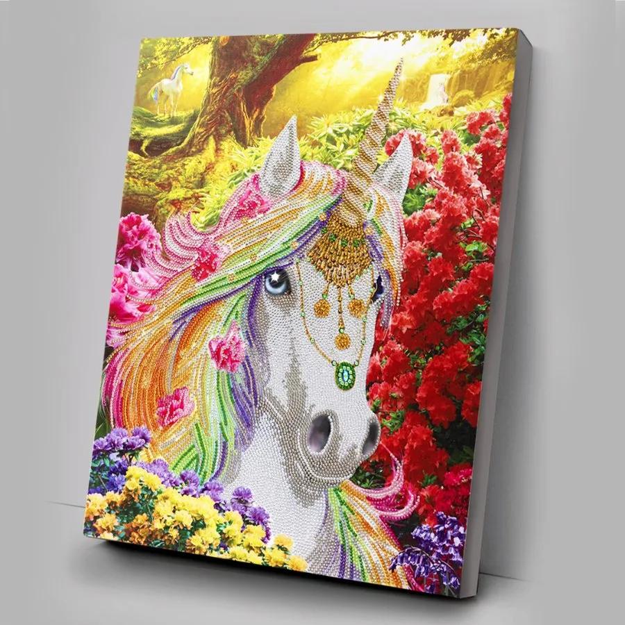 "Unicorn Forest" Crystal Art 40x50cm