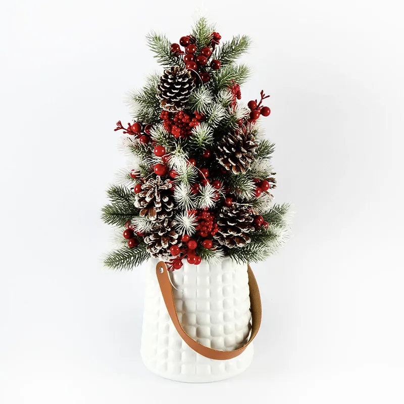 "White" Forever Flowerz Christmas Table Tree 40cm