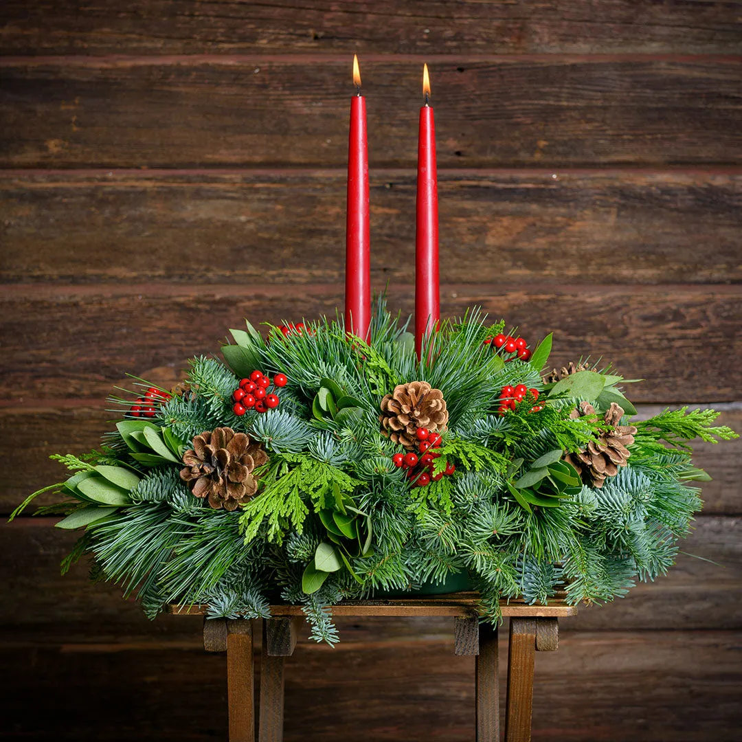 Red Pacific Bay Centerpiece