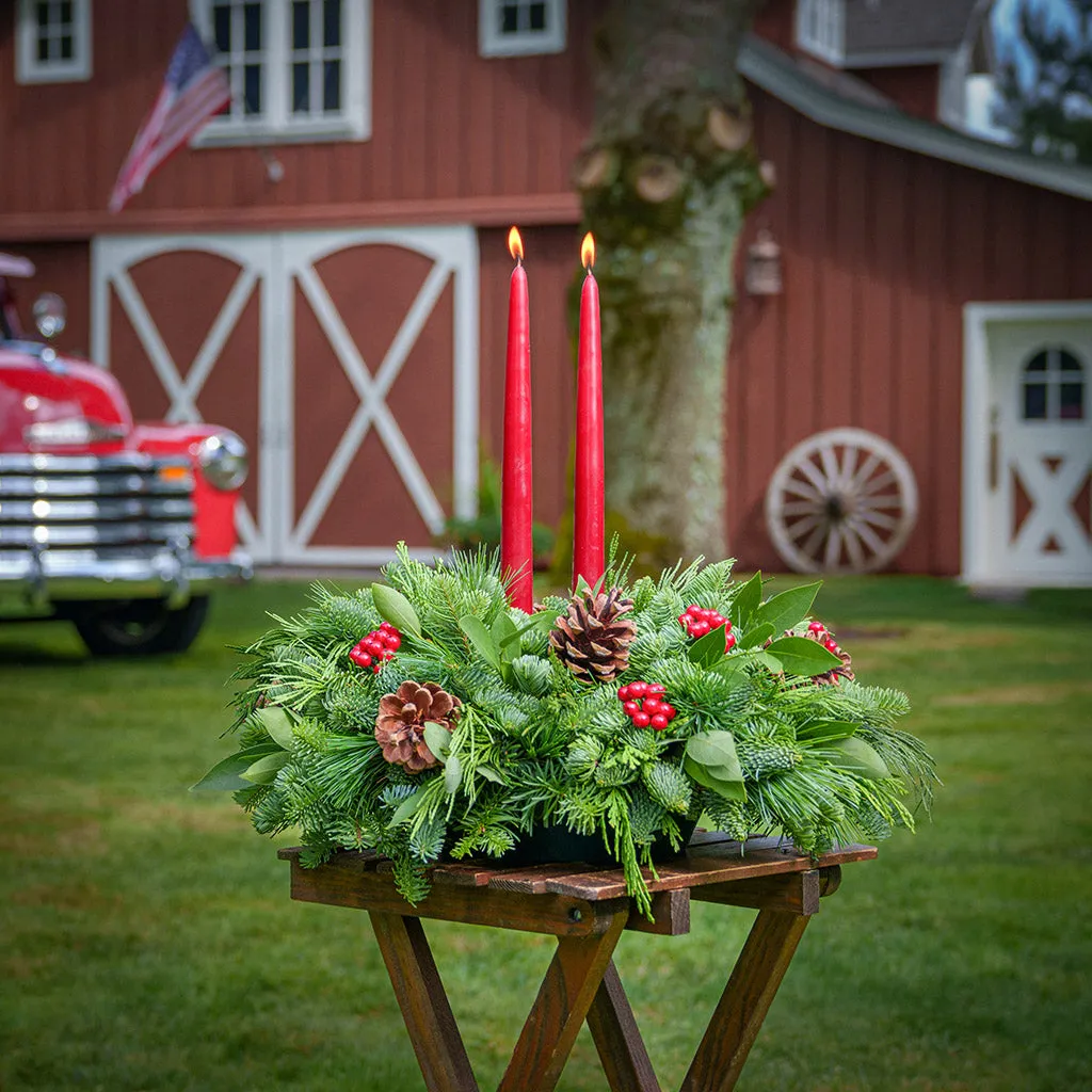 Red Pacific Bay Centerpiece