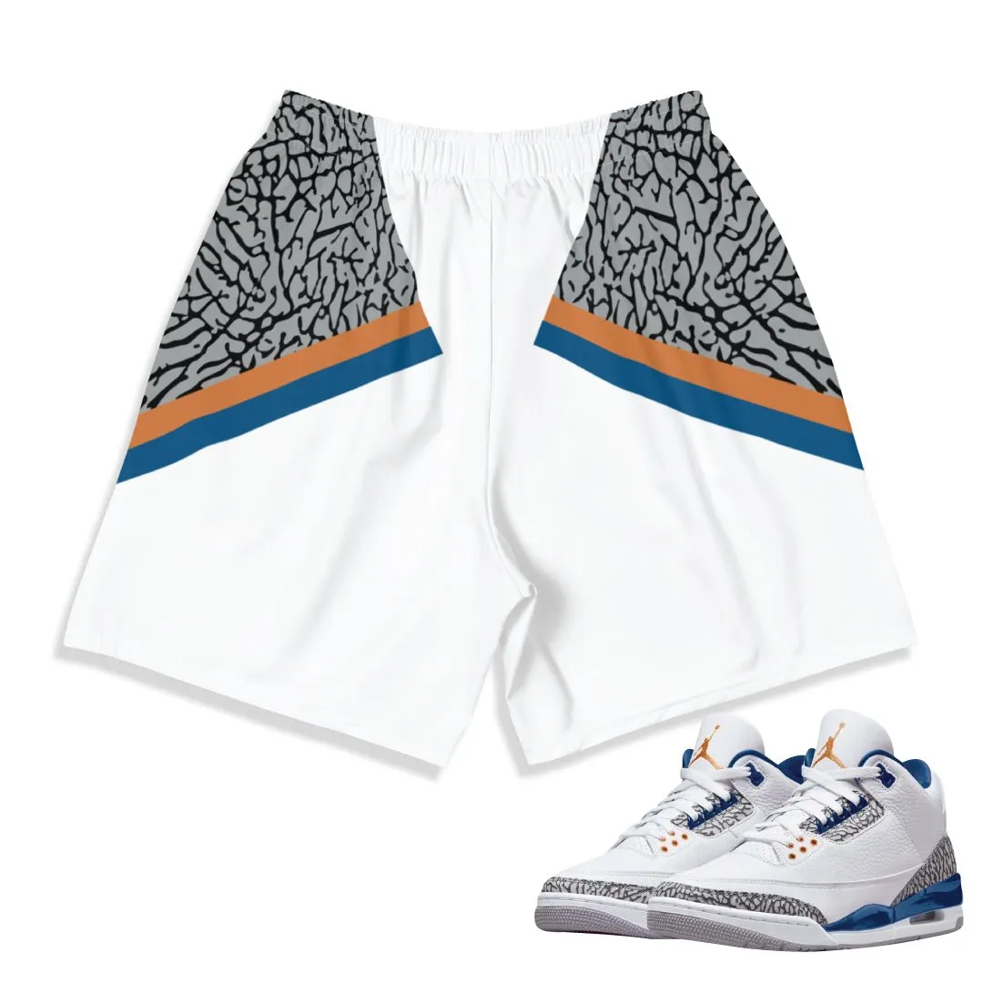 Retro 3 Wizards PE Cement Shorts