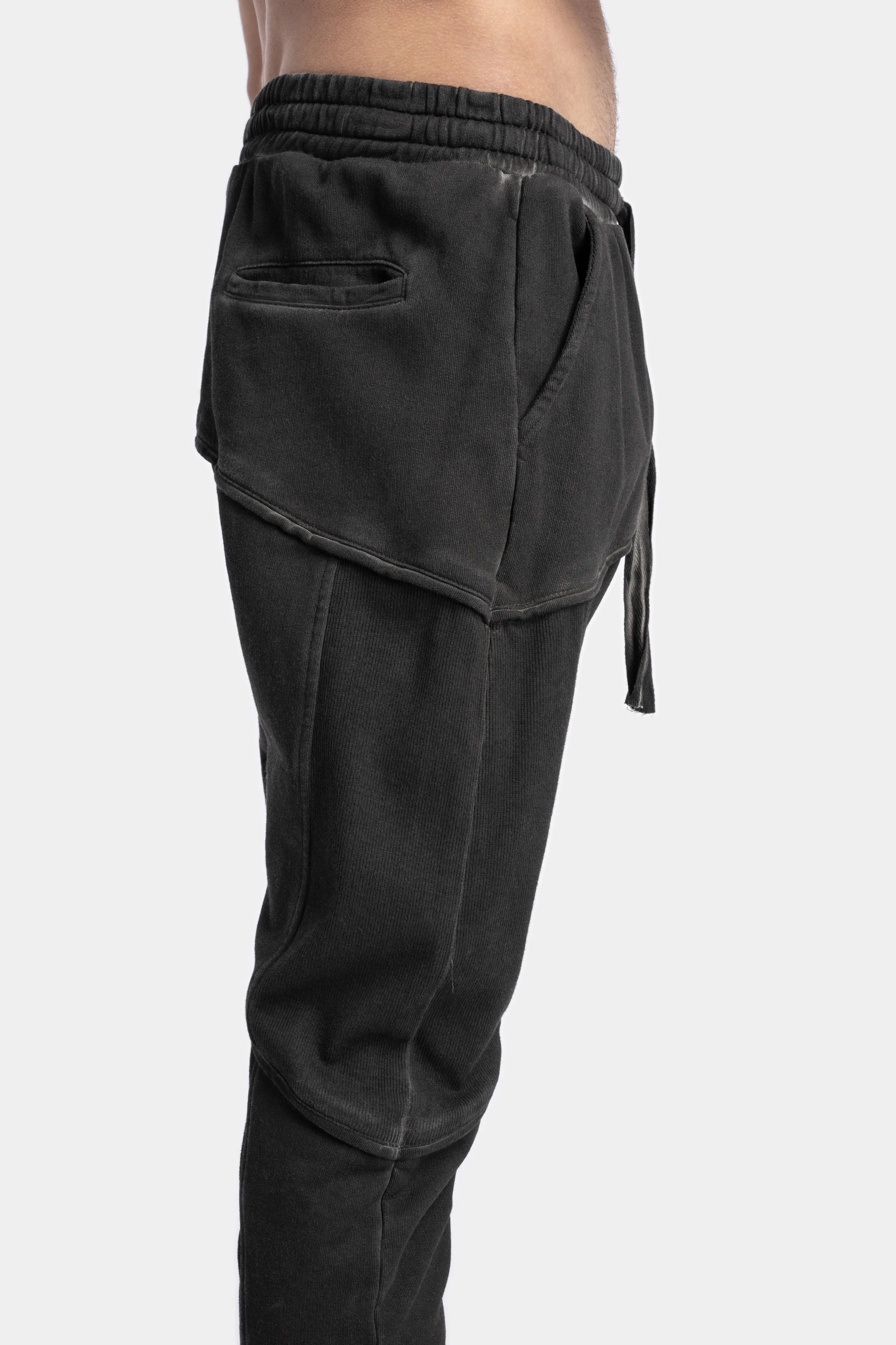 Rib inserts cold dyed sweatpants