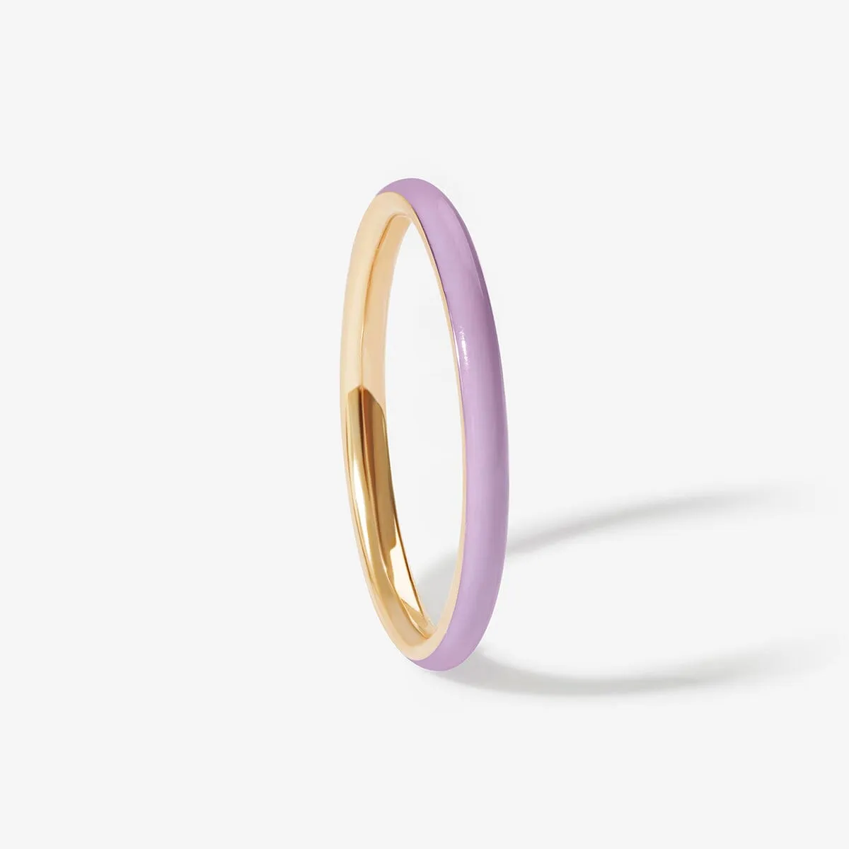 Ride lavender enamel ring