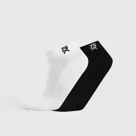 Sneakers Socks 2Pcs (Black   White)