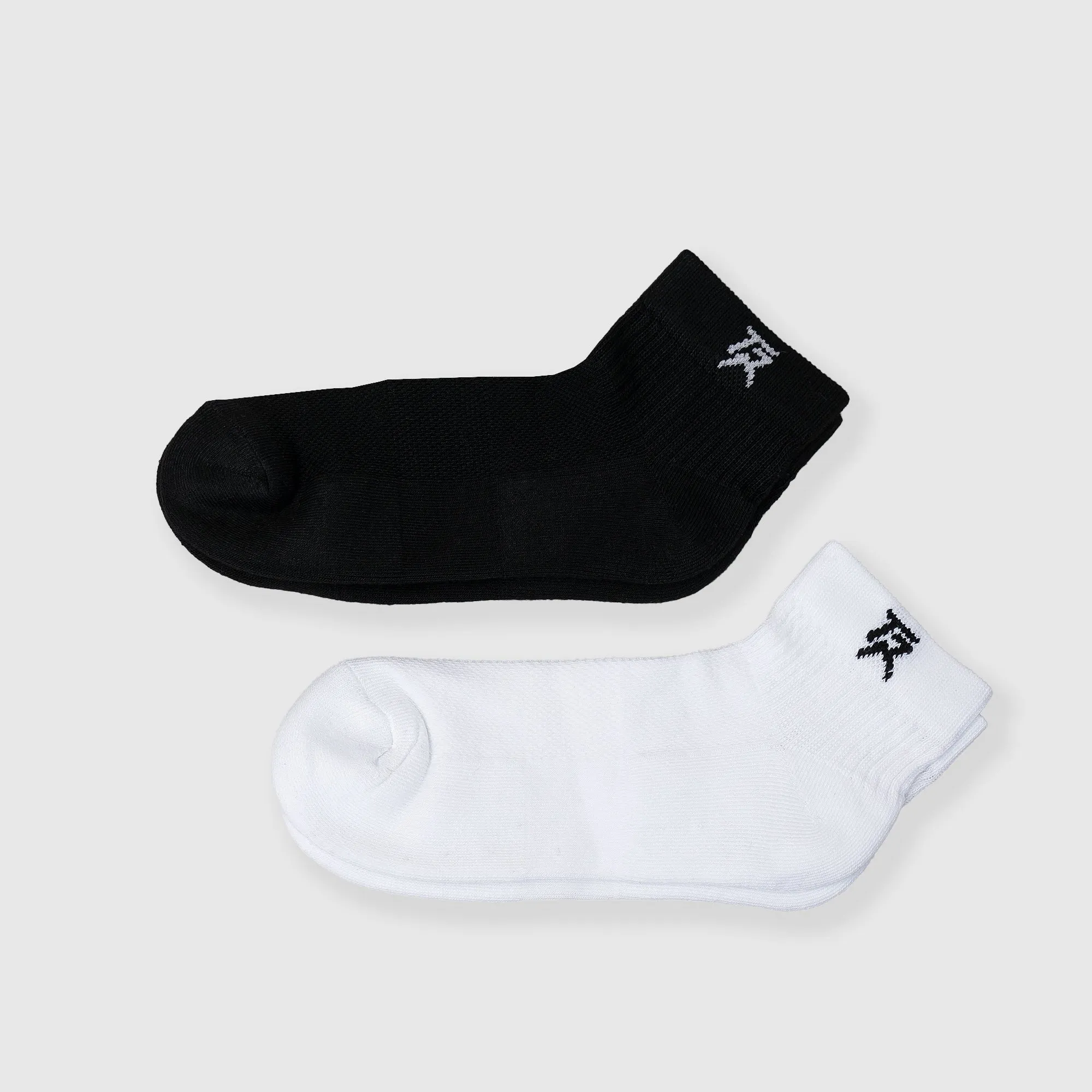 Sneakers Socks 2Pcs (Black   White)