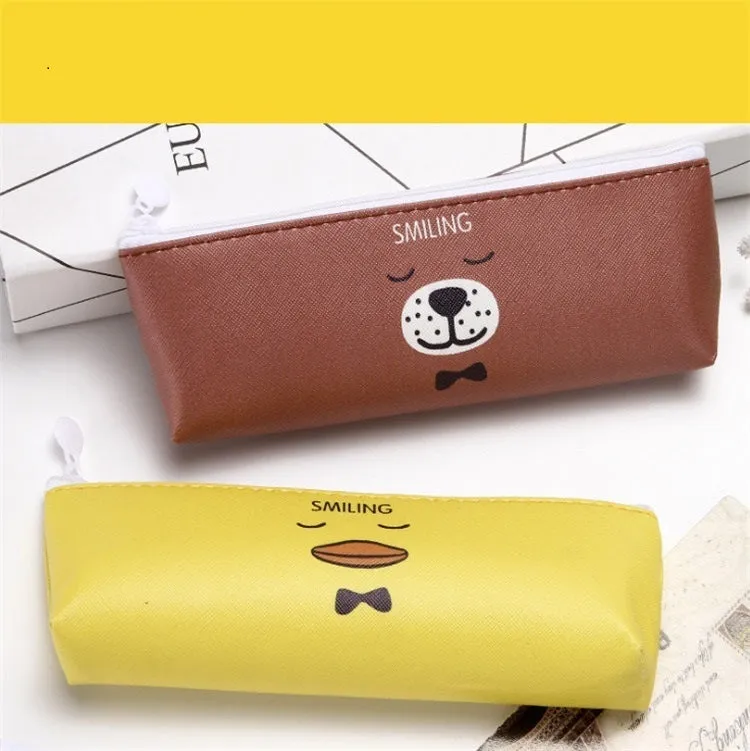 Solid Color Plain Pencil Case and Pouch