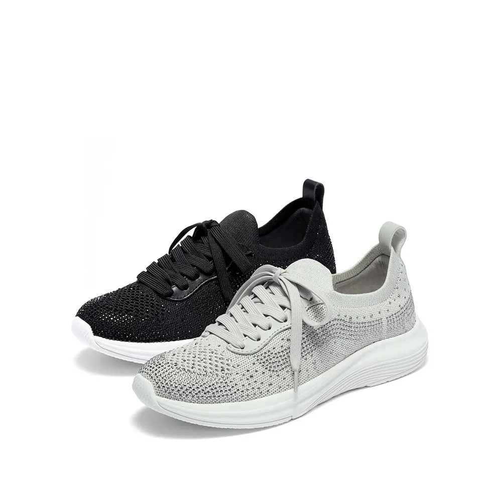 Summer Knit Lace-up Sneakers