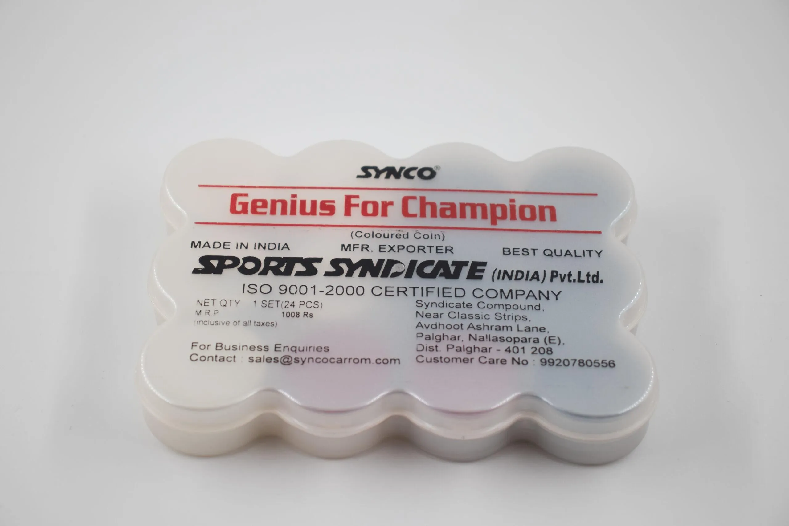 Synco Genius for Champion Colored Carrom Coins