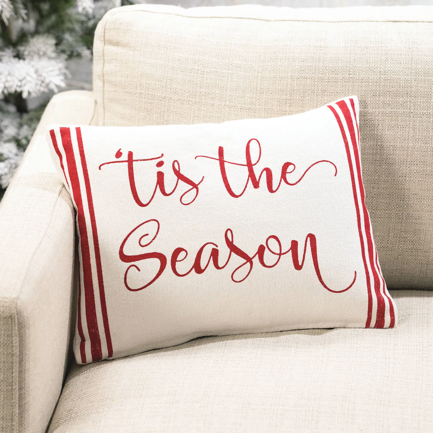 'Tis the Season Christmas Accent Pillow